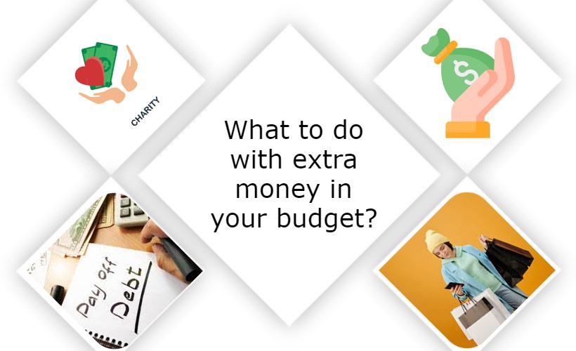 what to do with extra money in your budget?